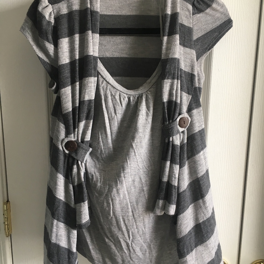 Grey Striped shirt
